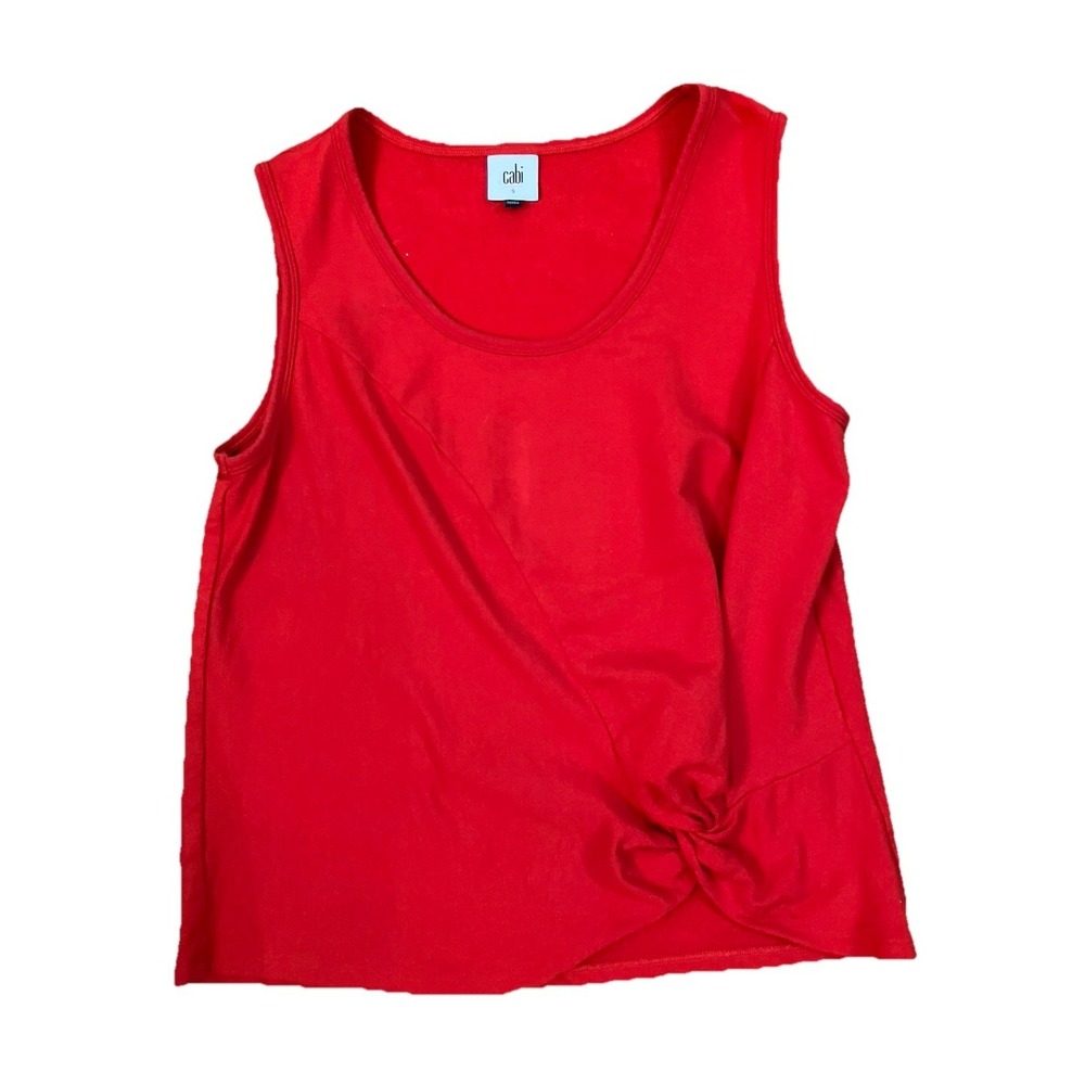 Cabi Shirt  Sz S Red Knotty Tank Top‎ Sleeveless Nautical